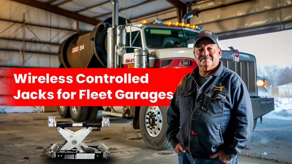 Wireless Controlled Jacks for Fleet Garages